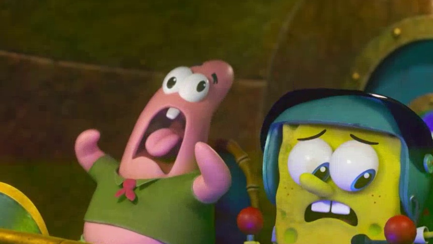 海绵派大星抓水母计划落空