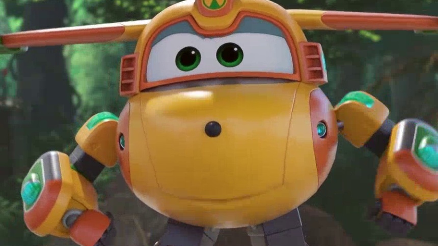 【超级飞侠VS黑金小子】巴奇模仿昆虫声，召唤帮手破盒逃脱